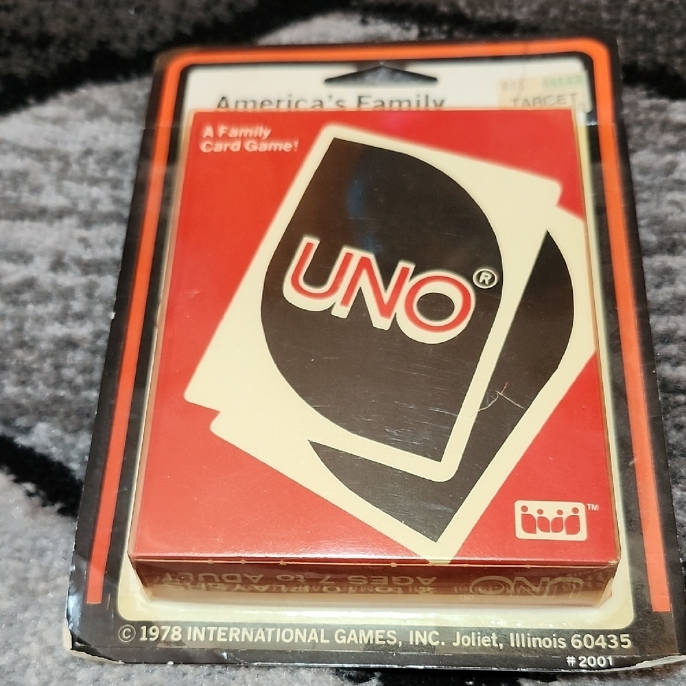 VINTAGE 1978 UNO CARD GAME INTERNATIONAL GAME INC.